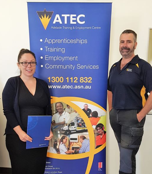 ATEC staff with their winner's certificate