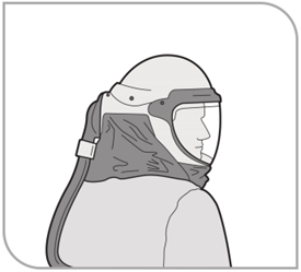 Powered, air-purifying ventilated respirator