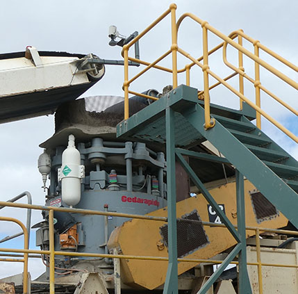 Example of a ElJay rollercone crusher