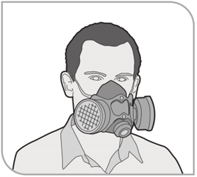 Half-face particulate (cartridge) respirator
