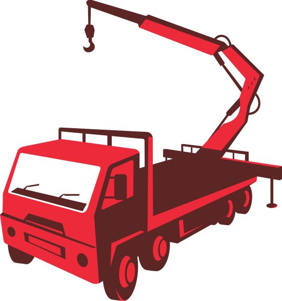 Image of truck mounted crane